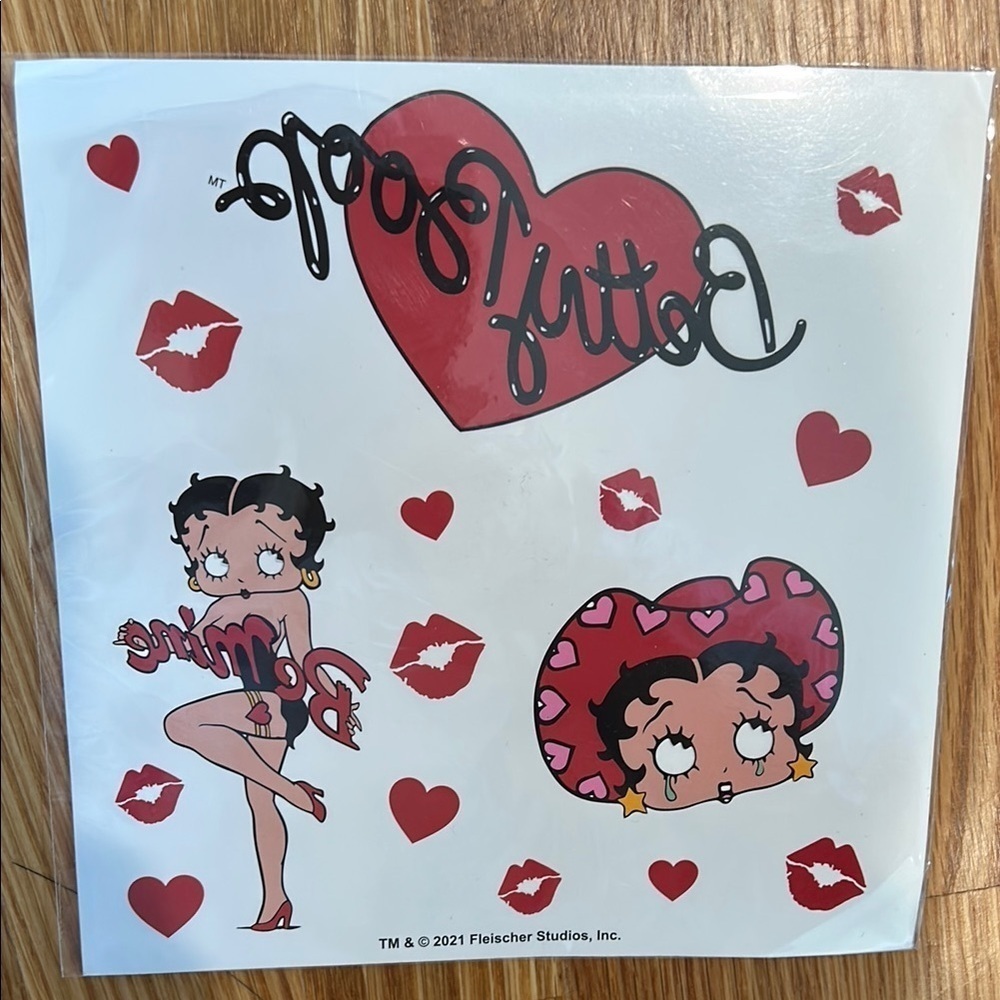 Dolls Kill x Betty Boop temporary tattoo Set - Red and Black 16 piece